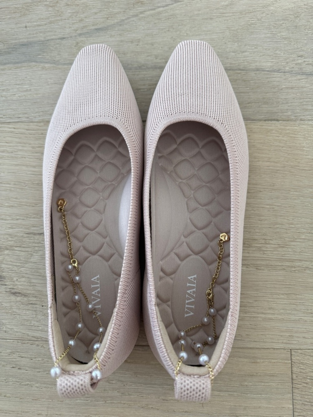 VIVAIA Mini Square-Toe Flats (Kathleen) - Blush Pink - Picture 5 of 7